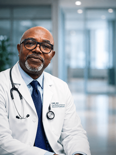Dr. Stephen Ekwelibe, Chief Medical Director of Maryland Healthcare